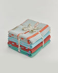 Lane Bundle – Folded bundle with multiple towels, tied with LILA N BERRY ribbon