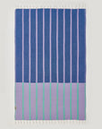 Lane Turkish towel in Lilac Green – Flat lay front side with visible pattern