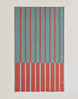 Lane Turkish towel in Sage Terra – Flat lay front side with visible pattern
