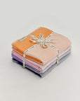 La Luna Bundle – Folded bundle with multiple towels, tied with LILA N BERRY ribbon