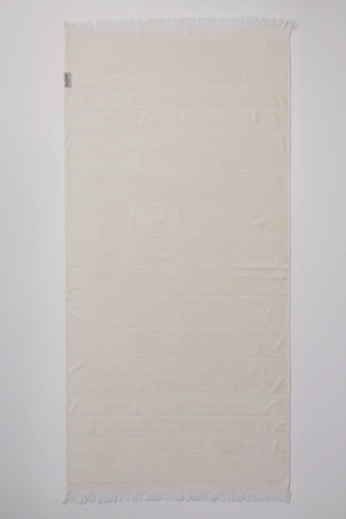 Dual Texture Bath Towel Set (2 Bath + 2 Hand Towels) Ivory