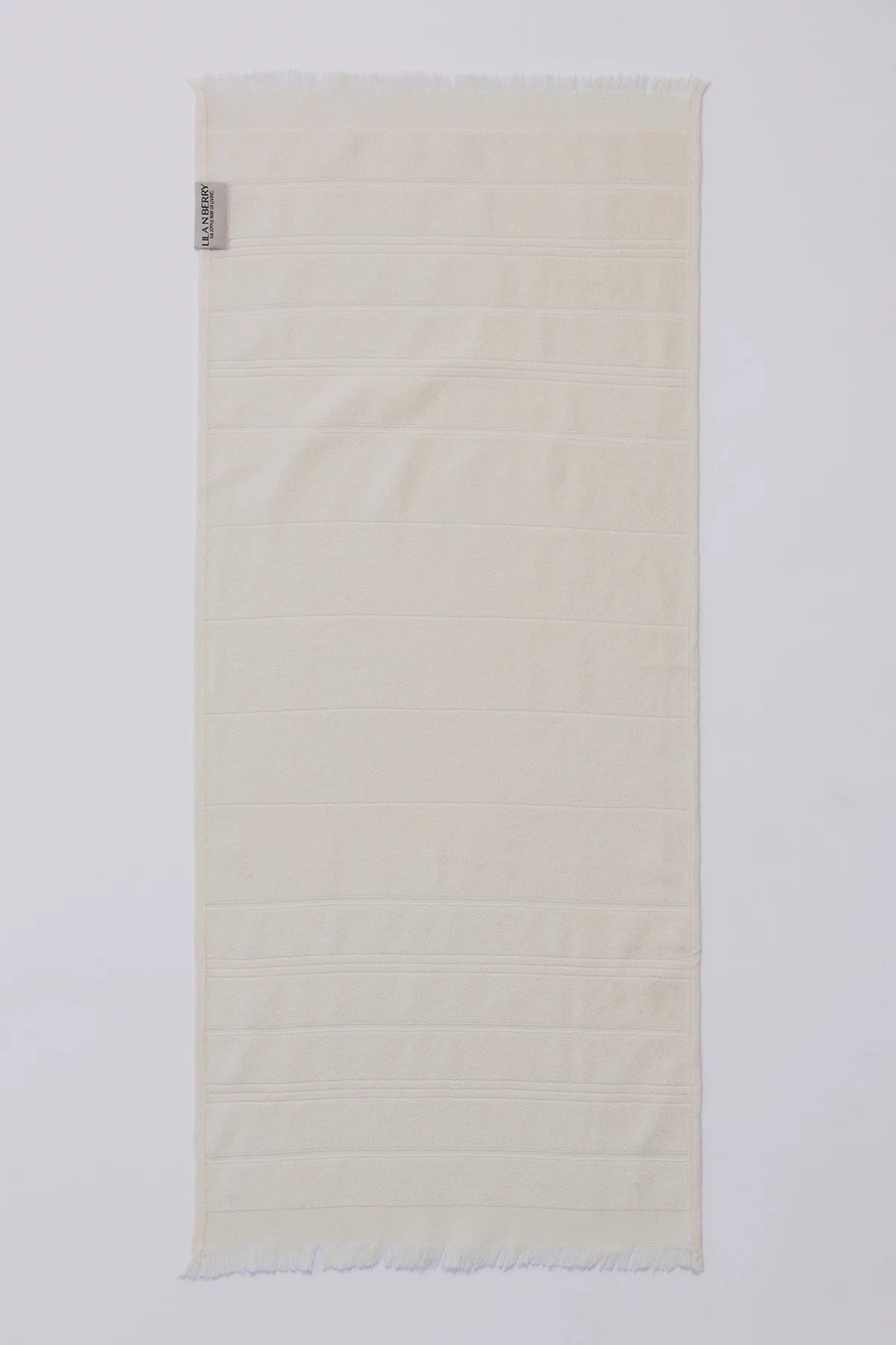 Dual Texture Bath Towel Set (2 Bath + 2 Hand Towels) Ivory