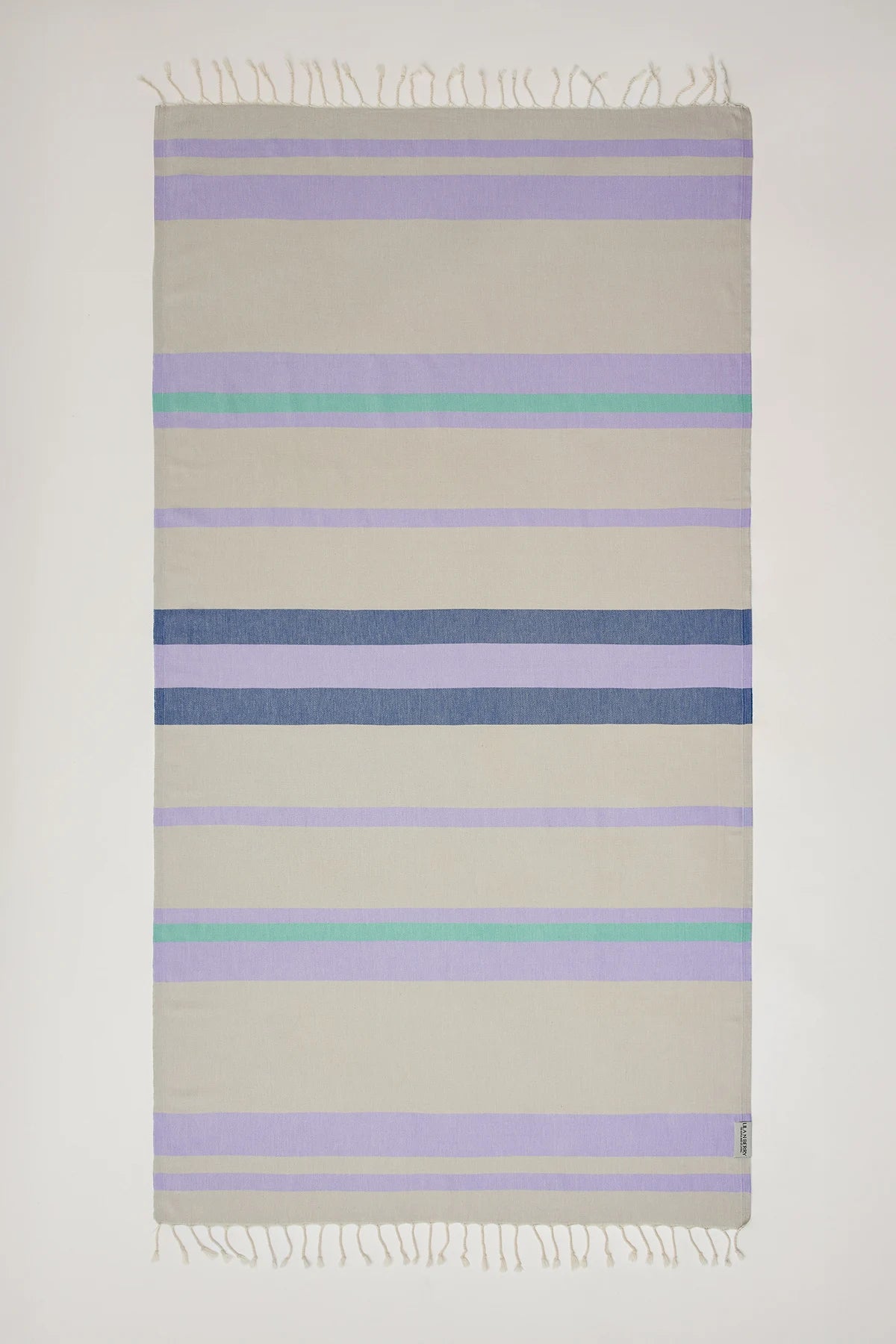 Bebe Dune Bundle – Flat lay of Bebe Turkish towel in Lilac from the bundle set