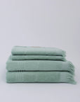 Dual Texture Bath Towel Set (2 Bath + 2 Hand Towels) Sage