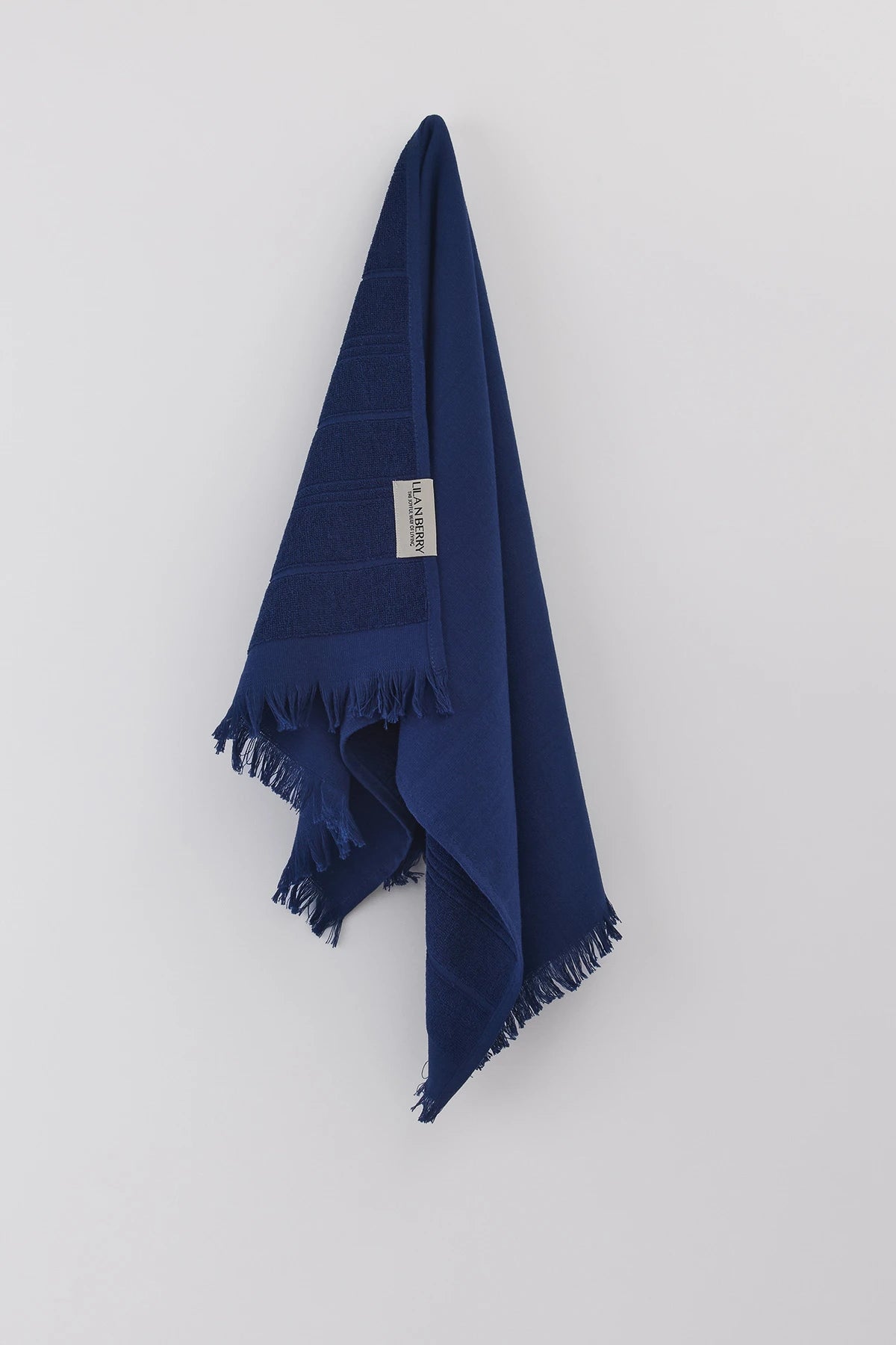 Dual Texture Bath Towel Set (2 Bath + 2 Hand Towels) Indigo