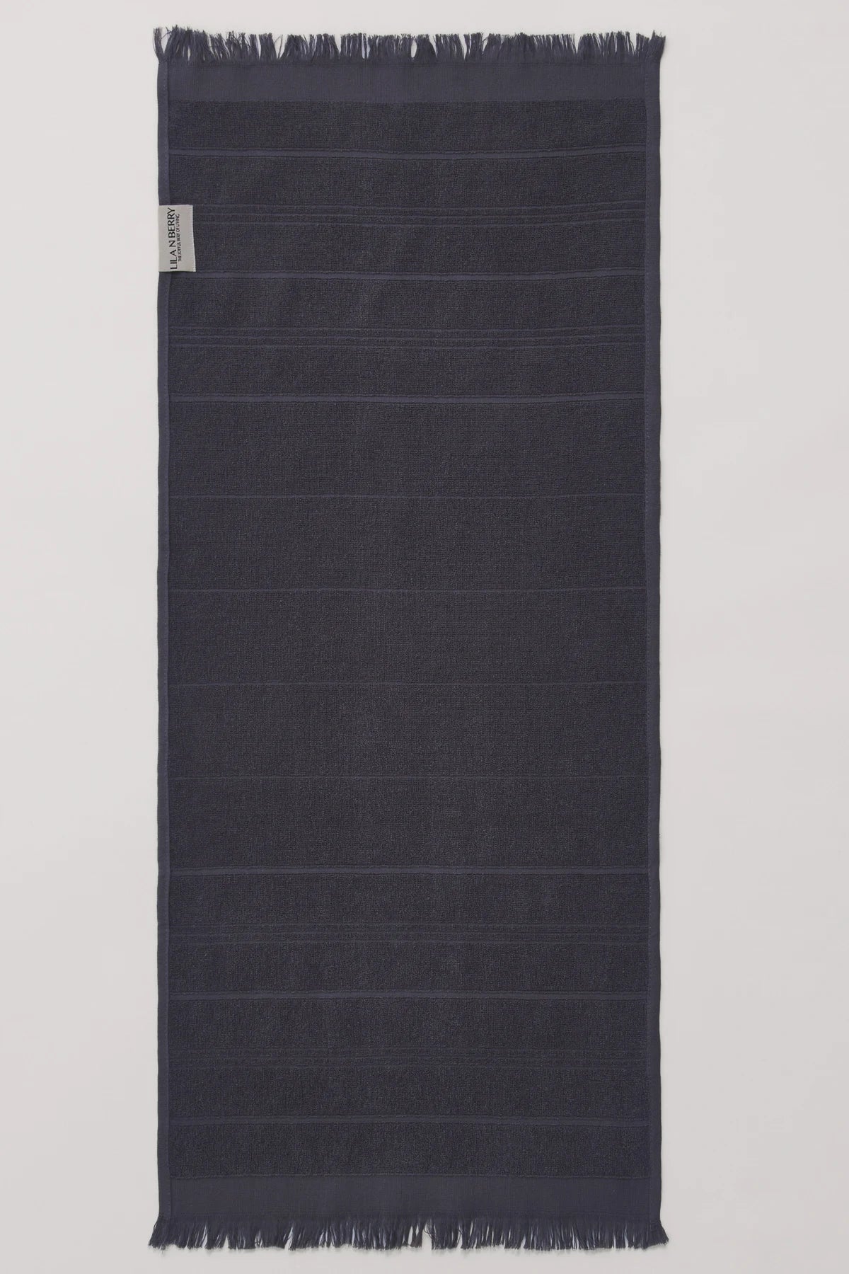 Dual Texture Bath Towel Set (2 Bath + 2 Hand Towels) – Anthracite