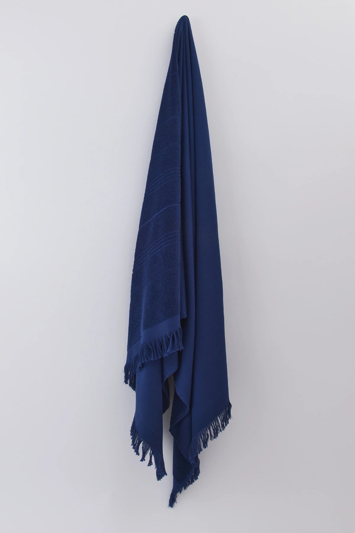 Dual Texture Bath Towel Set (2 Bath + 2 Hand Towels) Indigo